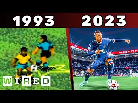 How FIFA Graphics & Gameplay Evolved (1993 - 2023) | WIRED