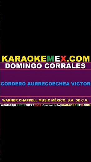 karaoke los rehenes - domingo corrales #karaokemex