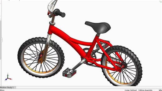 Solidworks高级装配体-自行车设计和装配