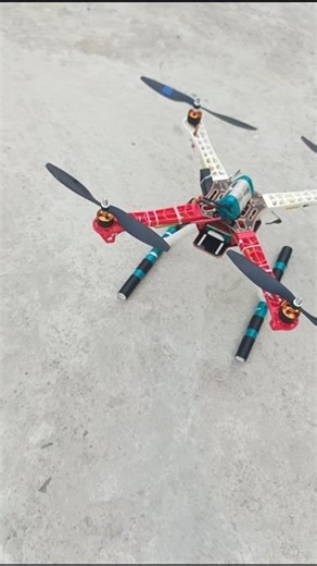 F450 with homemade landing gear flight test, #drone #espfc #rc