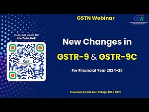 GSTN Webinar on Changes in GSTR 9 and 9C for FY 2024-25