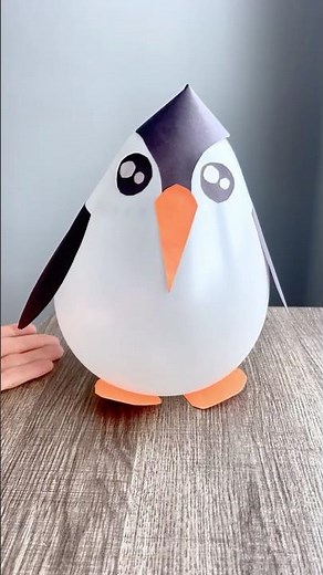 🐧 Wobble Balloon Penguin Craft | Fun DIY Toy for Kids! #craftideas #holidaydiy