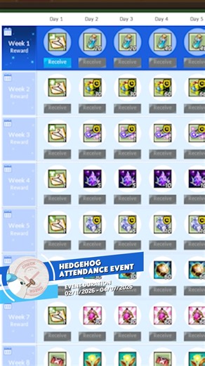 Earn numerous great rewards including Magic Wardrobe Tickets with the Hedgehog Attendance Event! #Elsword #Event | Elsword
