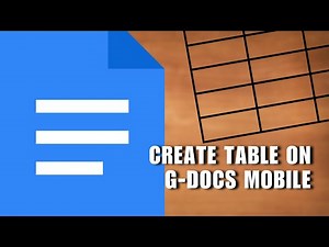 ⭐ FAST: How To Create Table On Android Phone In Google Docs | Solution