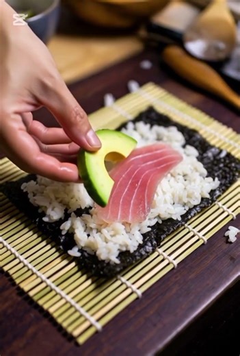 Mouth-Watering Sushi Tower in 1 Minute | Professional Cooking Short”