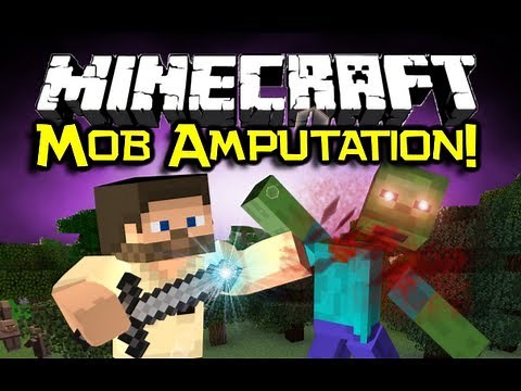 Minecraft MOB AMPUTATION MOD Spotlight - The Walking Dead Style! (Minecraft Mod Showcase)