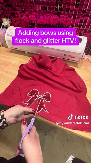 Create Stunning Bows with Flock and Glitter HTV