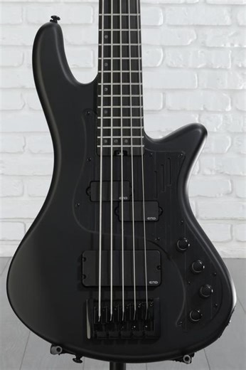 Schecter Stiletto Stealth Pro 5 Electric Bass Guitar - Satin Black