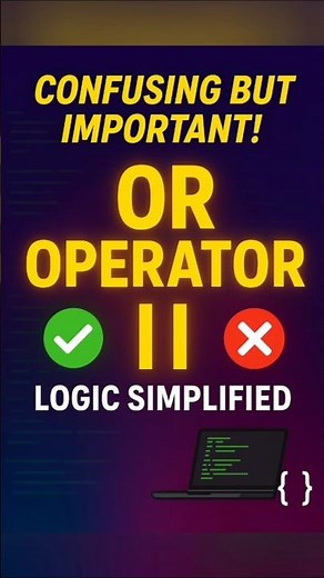 OR logical operators in c OR (||) → 🔄🔀✅#coding #viralshorts