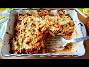 Italian Pasta Al Forno | Easy pasta bake with beef tomato ragu and bechamel sauce