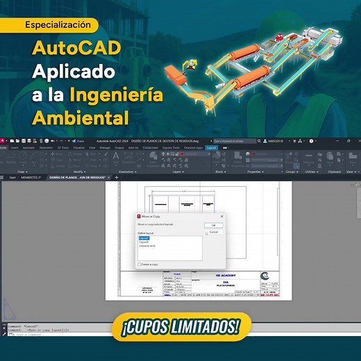 🚨 ¡Oferta exclusiva! Especialízate en AutoCAD Aplicado a la Ingeniería Ambiental por solo $29 USD 👉 Aprende a diseñar, modelar y documentar proyectos ambientales en AutoCAD, aplicando criterios técnicos para el desarrollo de sistemas de saneamiento, gestión de residuos y control hídrico. Incluye: ✔️ Certificación Profesional ✔️ Acceso 24/7 a la plataforma ✔️ Ejercicios y plantillas aplicadas a proyectos ambientales 👇 Haz clic en “comprar” y conviértete en especialista en diseño ambiental con