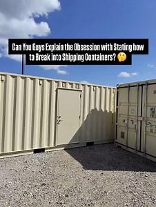 Can You Guys Explain the Obsession with Stating how to Break into Shipping Containers? 🤔 #theft #shippingcontainer #security | Simple Shipping Containers