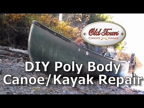 DIY Polyethylene Canoe hull and keel Repair for Zero Dollars
