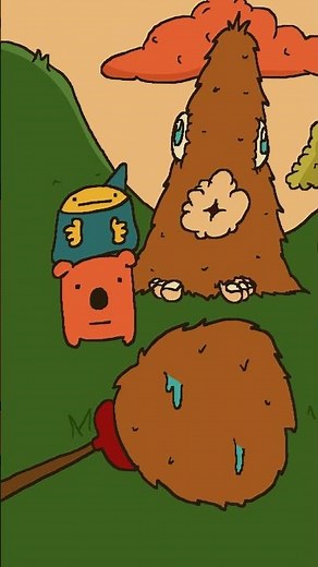 Nigel the Tiny Wizard and his dog/horse Marmalade must help with a hairball problem #animation