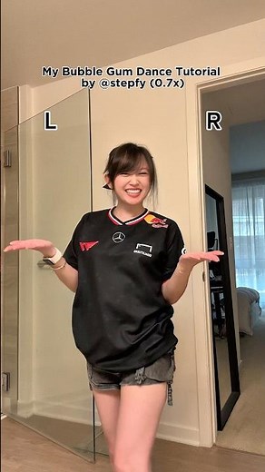 My Bubble Gum dance tutorial! Dc: stepfy #dancetutorial #mirrored #tiktokdance