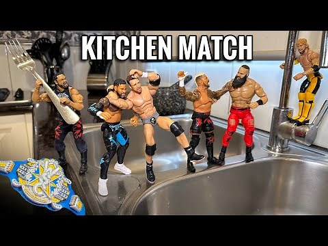Kitchen 6-Man Elimination WWE Action Figure Match - Multiversal Championship