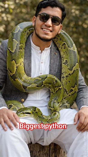 the biggest green color python is cute #saofficialpakistan #ytshorts #fighting #animals #python #si