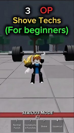 How to do 3 OP Shove techs for beginners || The Strongest Battlegrounds #roblox #tsb #saitama #fyp