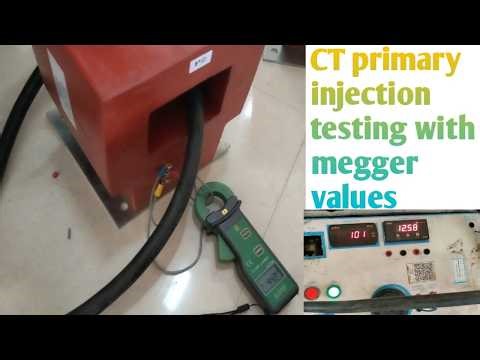 CT primary injection Testing with megger @ELECTRIC200