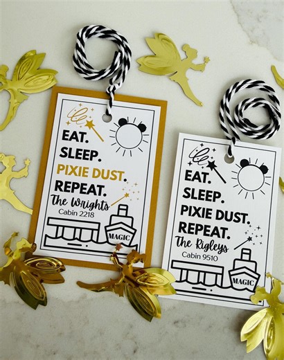 Custom Pixie Dust Fish Extender Gift Tags, Set of 8 - Etsy