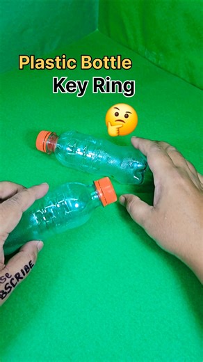 Make Key Ring from Plastic Bottle ❤️ DIY Key Ring 🤔 Bottle Craft #craft #shorts #ytshorts