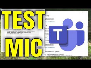 Test Your Microphone Before a Zoom or Teams Call in Windows 10 /11