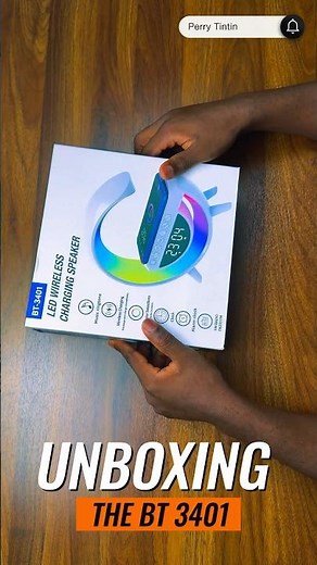 Unboxing the new BT3401 LED Wireless Charging Bluetooth Speaker.