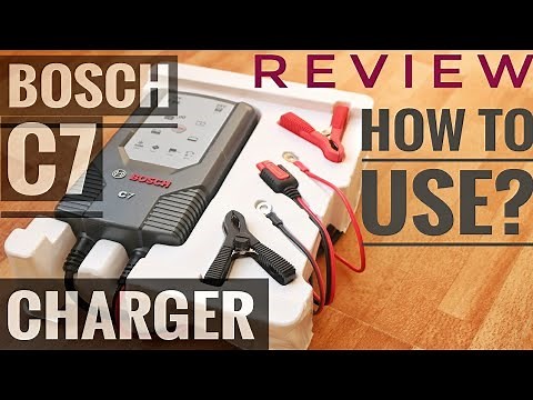 BOSCH C7 BATTERY CHARGER REVIEW | HOW TO USE BOSCH C7 BATTERY CHARGER | BATTERY CHARGING TVS APACHE