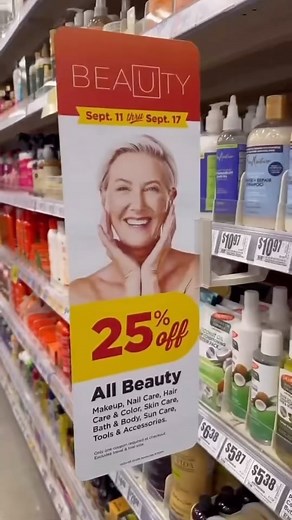 H-E-B on Instagram: "The H-E-B Beauty sale is back! Get 25% off ALL beauty now through 9/17/24 with yellow coupon in-store or online with promo code BEAUTY25.  #heb #hebbeauty #fallmakeup #fallmakeuplook #fallmakeuplooks"