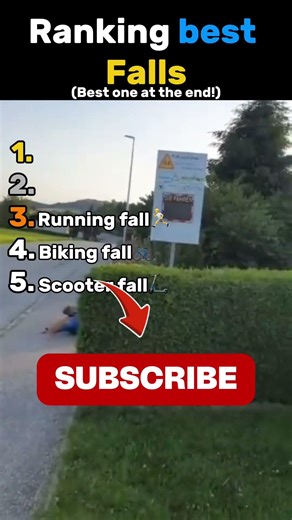 Ranking the BEST Falls EVER 😂🔥 #ranking #rankings #top5 #funny #falls