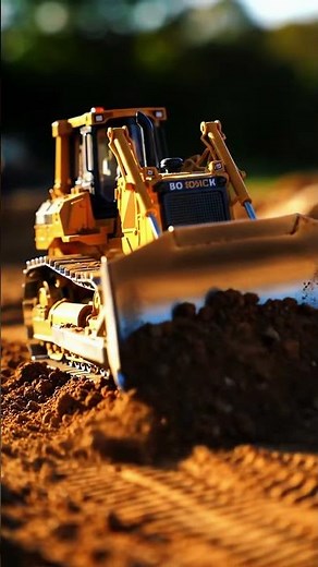 Mini Construction: RC Bulldozer Moving Earth! 🚜