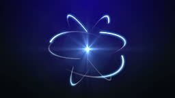 animation of atom 3d model energy 4k