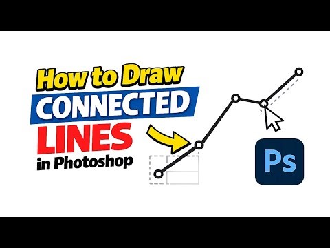 How to draw connected lines in photoshop