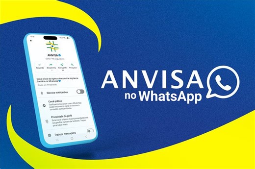Anvisa lança canal oficial no WhatsApp