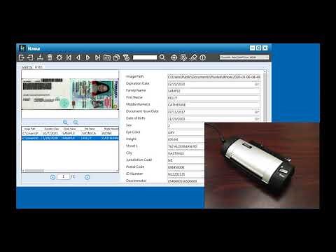 ID Scanner -- Plustek D620 and iKnow (ID Scanning Software)