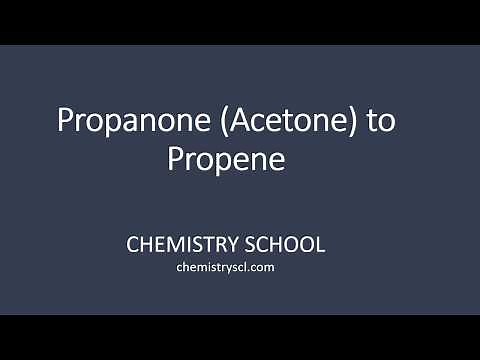 Propanone (Acetone) to Propene | CH3COCH3 to CH2CH2