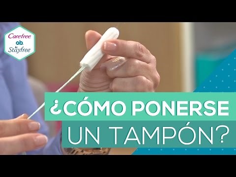 ¿Cómo ponerse un tampón?