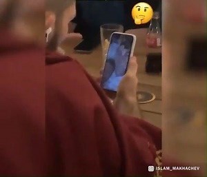 Undefeated UFC lightweight champion Khabib "the Eagle" Nurmagomedov having a friendly Facetime call with Portugese footballing superstar Cristiano Ronaldo. | 5Pillars