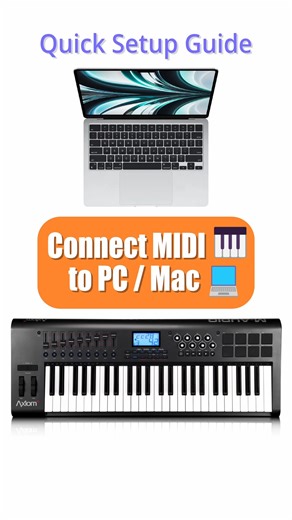 Musiah on Instagram: "🎹 Connect Your MIDI Keyboard to PC/Mac 💻 Ready to start your piano journey? This quick tutorial shows you how to connect your MIDI keyboard to your computer—no drivers, no stress. Once you’re connected, Musiah makes learning piano easy, fun, and fast—perfect for adult beginners who want to play real songs from day one. ✅ Step-by-step setup ✅ Works on PC & Mac ✅ Ideal for beginners ✅ Compatible with Musiah 👉 Start making music today 🎶 Learn more at musiah.com #beginnerpi