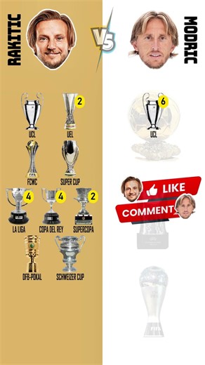 Rakitić vs Modrić: Comparison 🏆 The Great Croatian Debate: Who won more? 🇭🇷