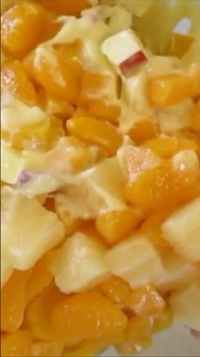 FRUIT SALAD DESSERT 🍎🍌🍊 So YUMMY 😋 #food #fun #fruit #salad #dessert #recipe #fruitsalad
