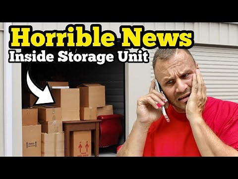 HORRIBLE NEWS Inside An Abandoned Storage Unit