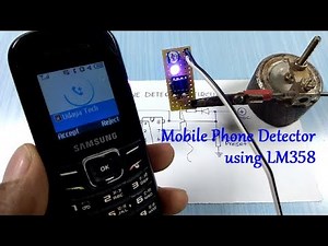 Mobile phone detector with lm358
