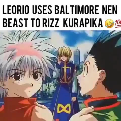 leorio uses Baltimore nen beast to rizz kurapika #anime #comedymemes