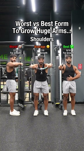 THE WORST VS BEST FORM TO BUILD YOUR ARMS 🦾✅