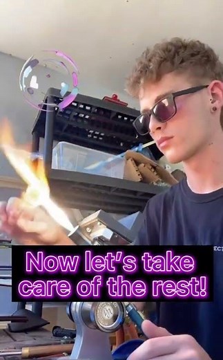 How to make a glass pipe! #howtomake #glassblowing #tutorial #art #pipe #diy #handmade #glassart