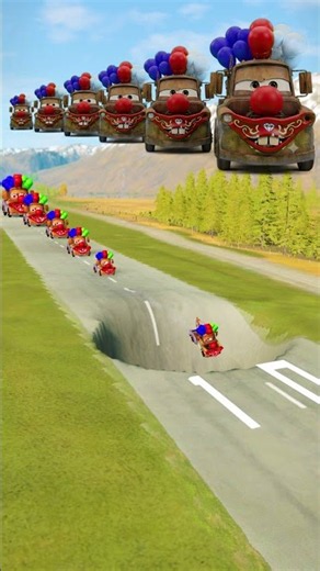Can Clown Mater Jump Over the HUGE Hole? 🎈💥
