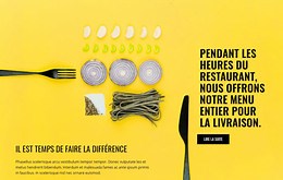 Menu du restaurant et livraison - Modèle HTML par Nicepage