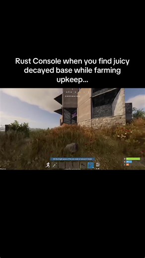 Rust Console when you find juicy decayed base while farming upkeep…#fyp #foryou #rustconsole #rusttok #notlvl99