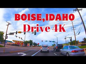 Highway Road Tour of Boise, Idaho in 4K - Driving in Downtown Boise | USA | City Vlog 2024